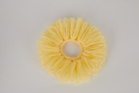 Crochet Scrunchie-Macaron Colors-Yellow