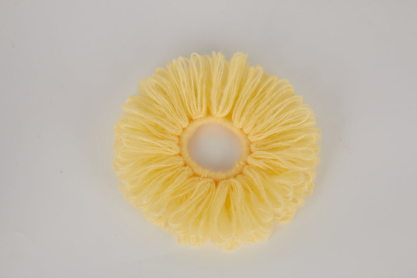 Crochet Scrunchie-Macaron Colors-Yellow