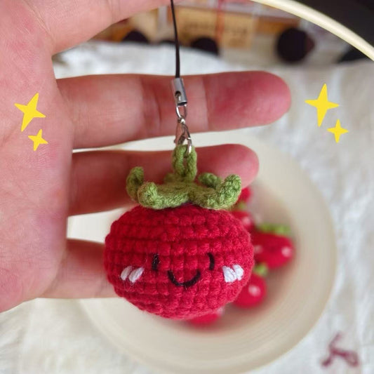 Hand-crocheted tomato