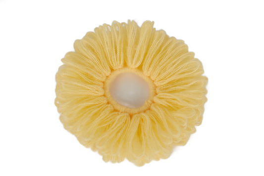 Crochet Scrunchie-Macaron Colors-Yellow