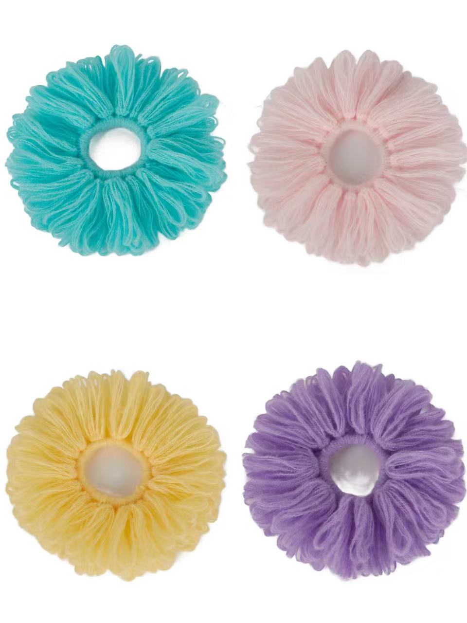 Crochet Scrunchie-Macaron Colors