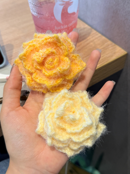 Crochet Flower Bouquet Blanket, Handmade Crochet Rose Bouquet Blanket