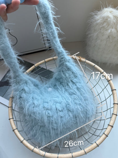 Wheat-shaped marshmallow Crochet bag