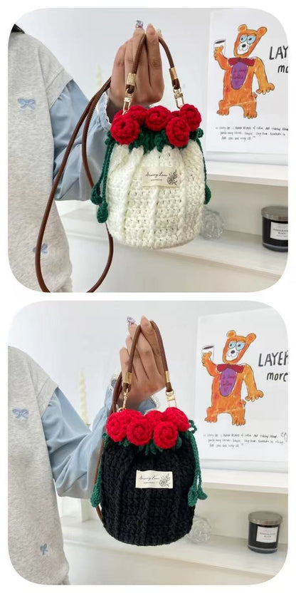 Crochet Rose Bag
