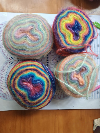 HandMade Crochet Blanket-blooming flowers