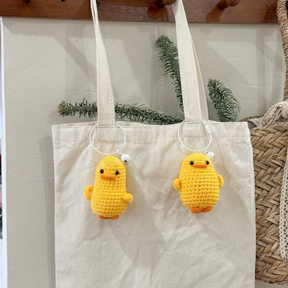 Hand-crocheted - little yellow duck