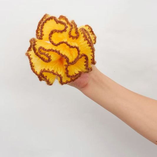 Angora Scrunchie Mohair Handmade Scrunchie-XL
